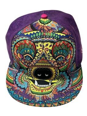 Amanda Vela Bear Purple Fitted 7 5/8 Grassroots California Heady Snapback Rare